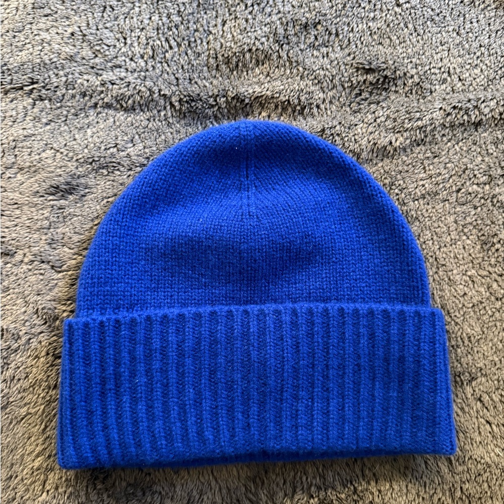 Aritzia | Babaton little lux cashmere cuff beanie NWT deep nightfall blue